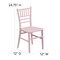Emma and Oliver 10 Pack Child’s All Occasion Resin Chiavari Chair for Home or Home Based Rental Business